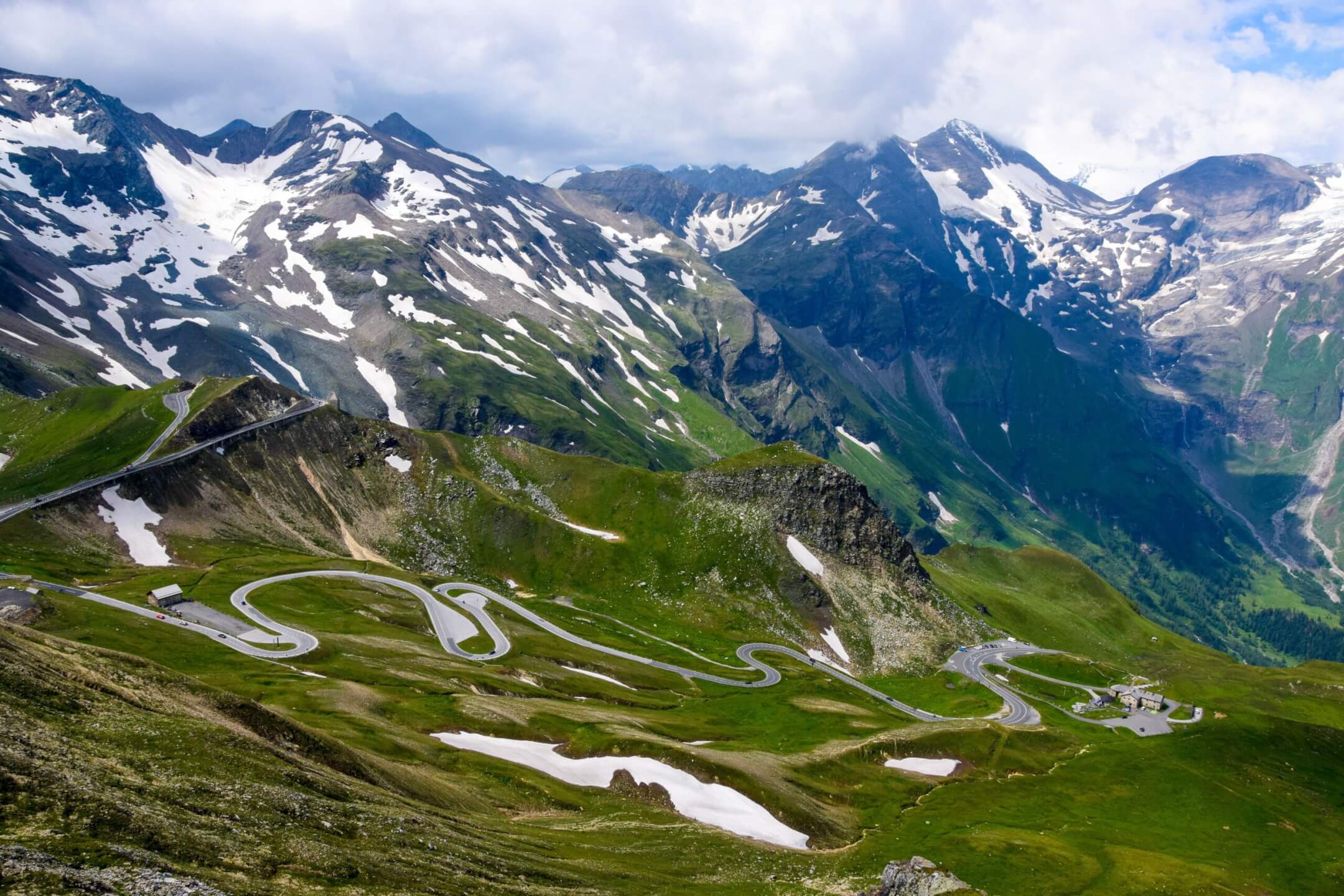 Grossglockner High Alpine Road in Austria, winding through the spectacular Austrian Alps.