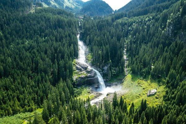 Grossglockner High Alpine Road near Krimml waterfalls