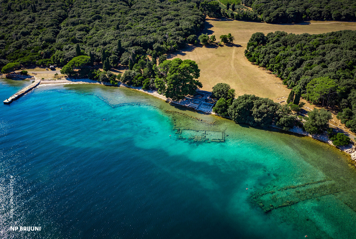 The Brijuni islands from the air