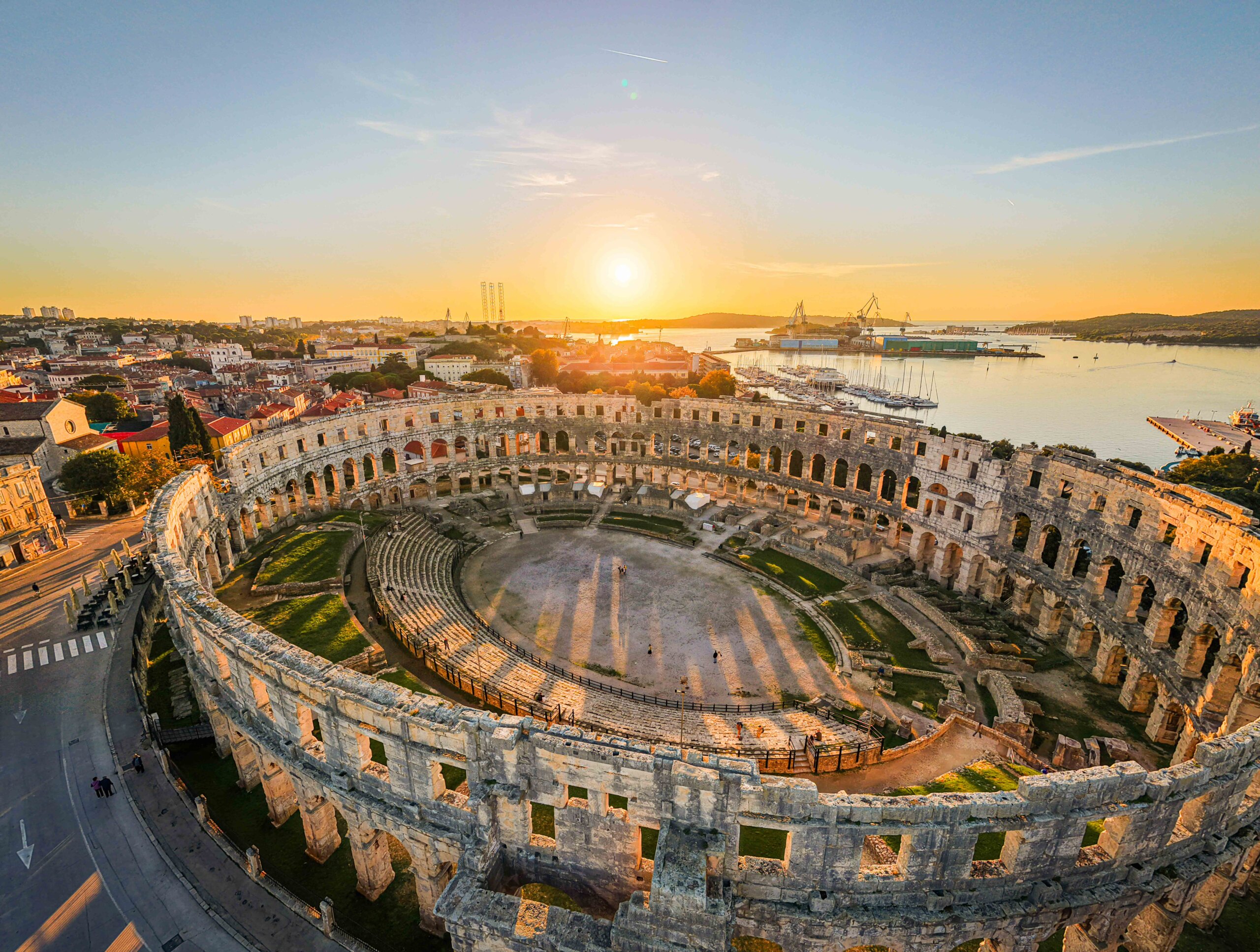 The Roman arena in Pula, Croatia