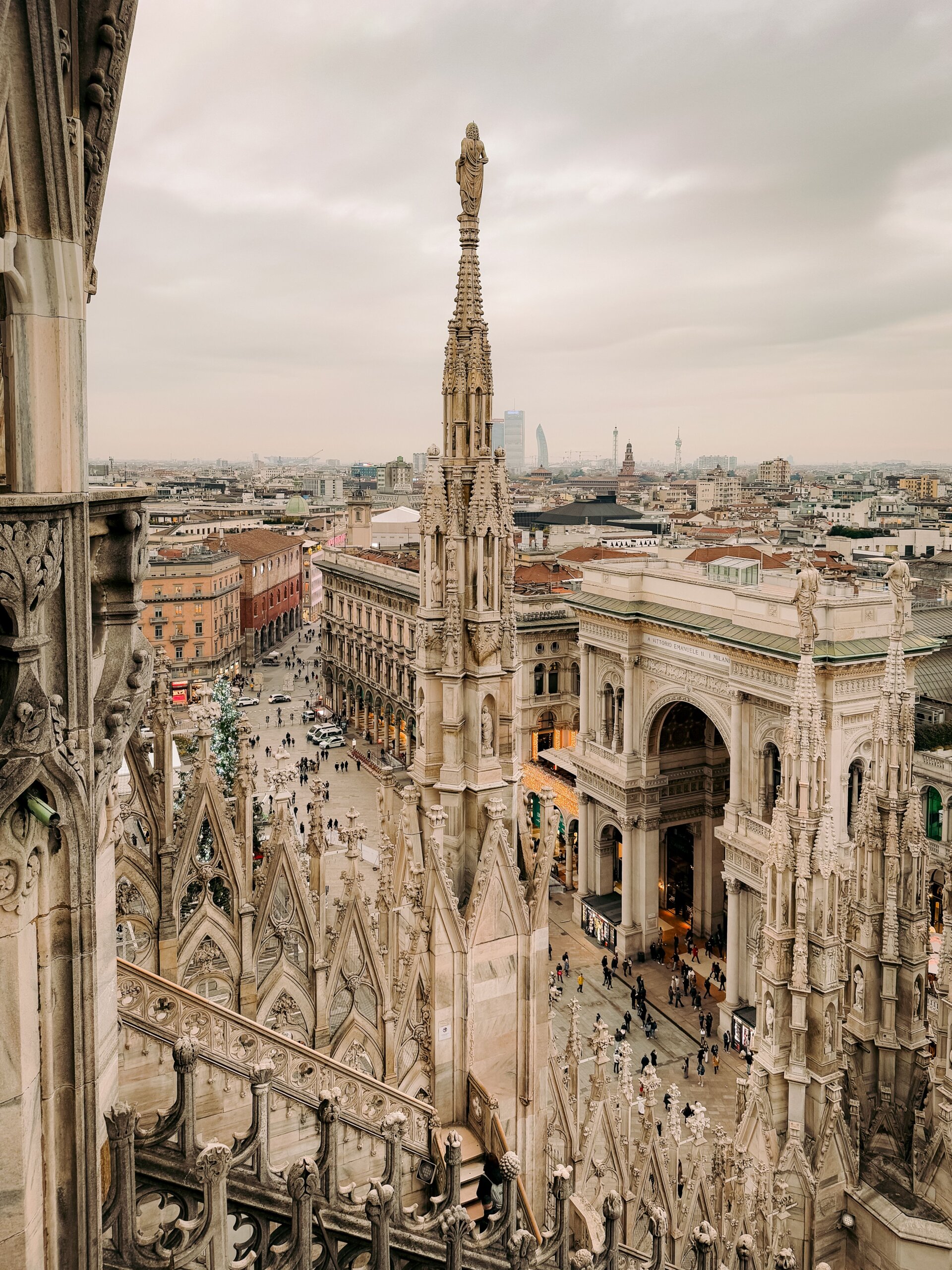 Milan city centre, start of a Milan to Austria road trip