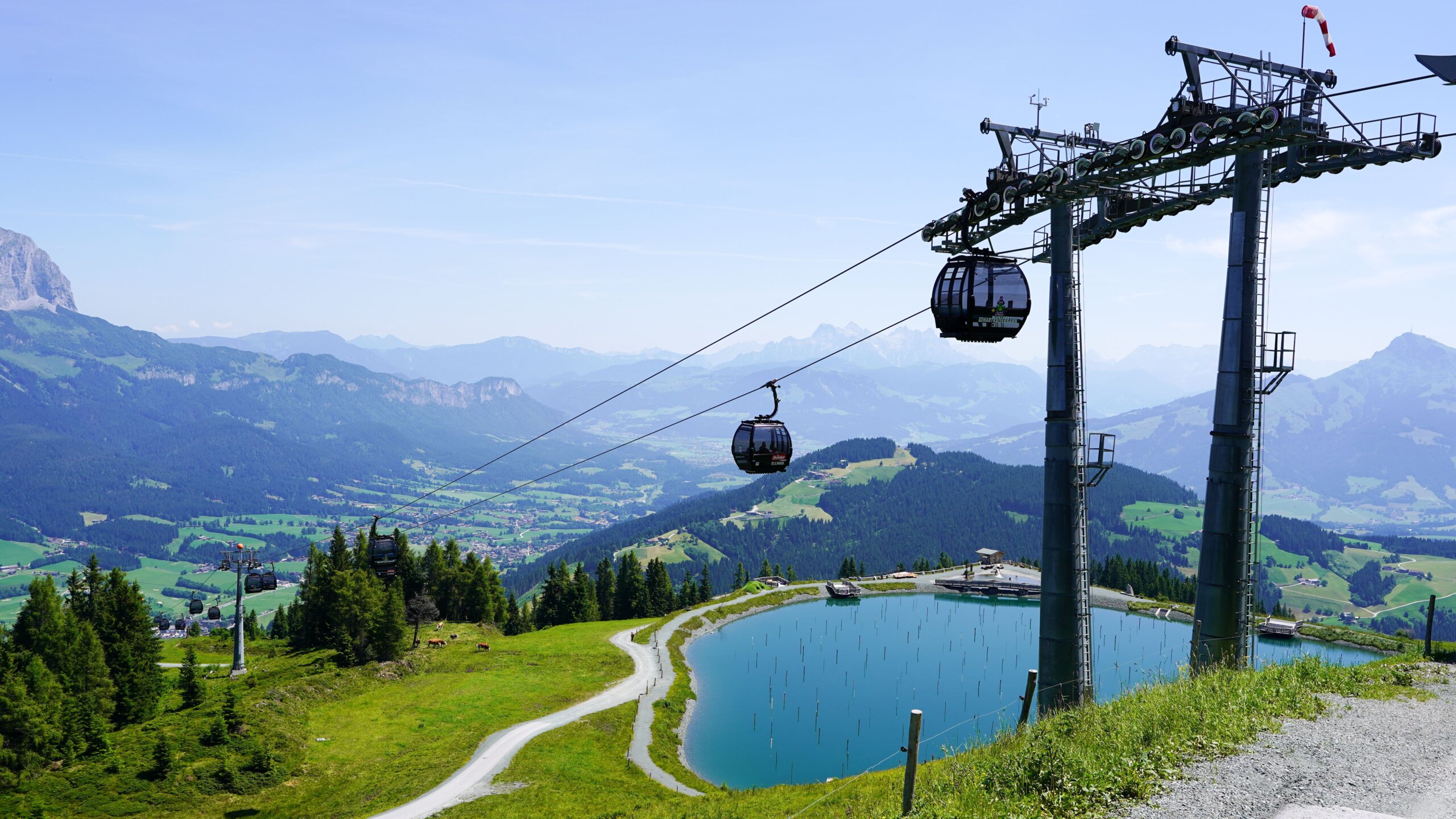 Hiking in the Tyrolean Alps in summer